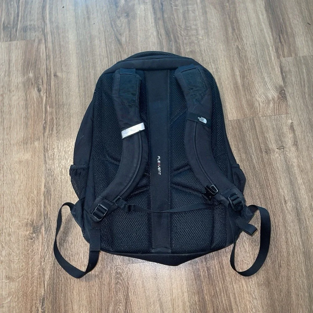 The North Face Jester Backpack Black One Size Zip Padded Straps Pockets